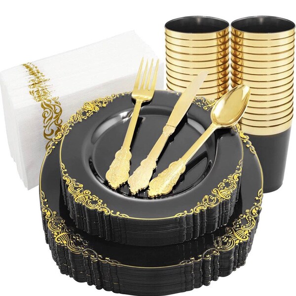 Elegant Disposable Dinnerware Etsy