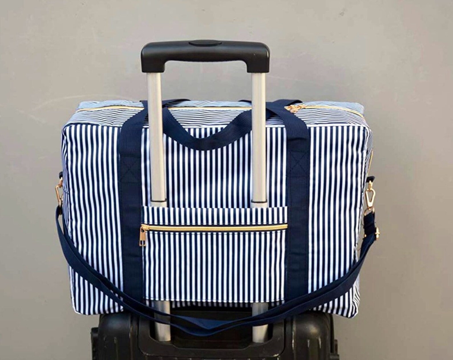 Large Duffle Travel Bag Fits Under Airline Seat Slides Over Etsy