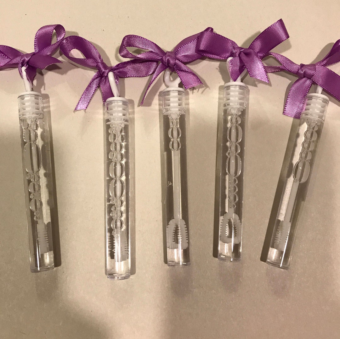 Filled Wedding Bubble Tubes for Bride Groom Exit or Wedding Etsy