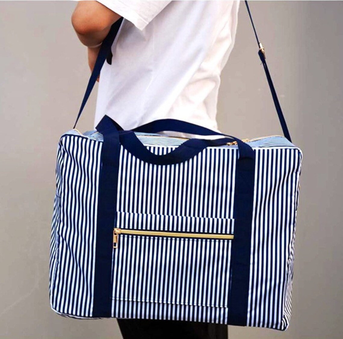 Large Duffle Travel Bag Fits Under Airline Seat Slides Over Etsy