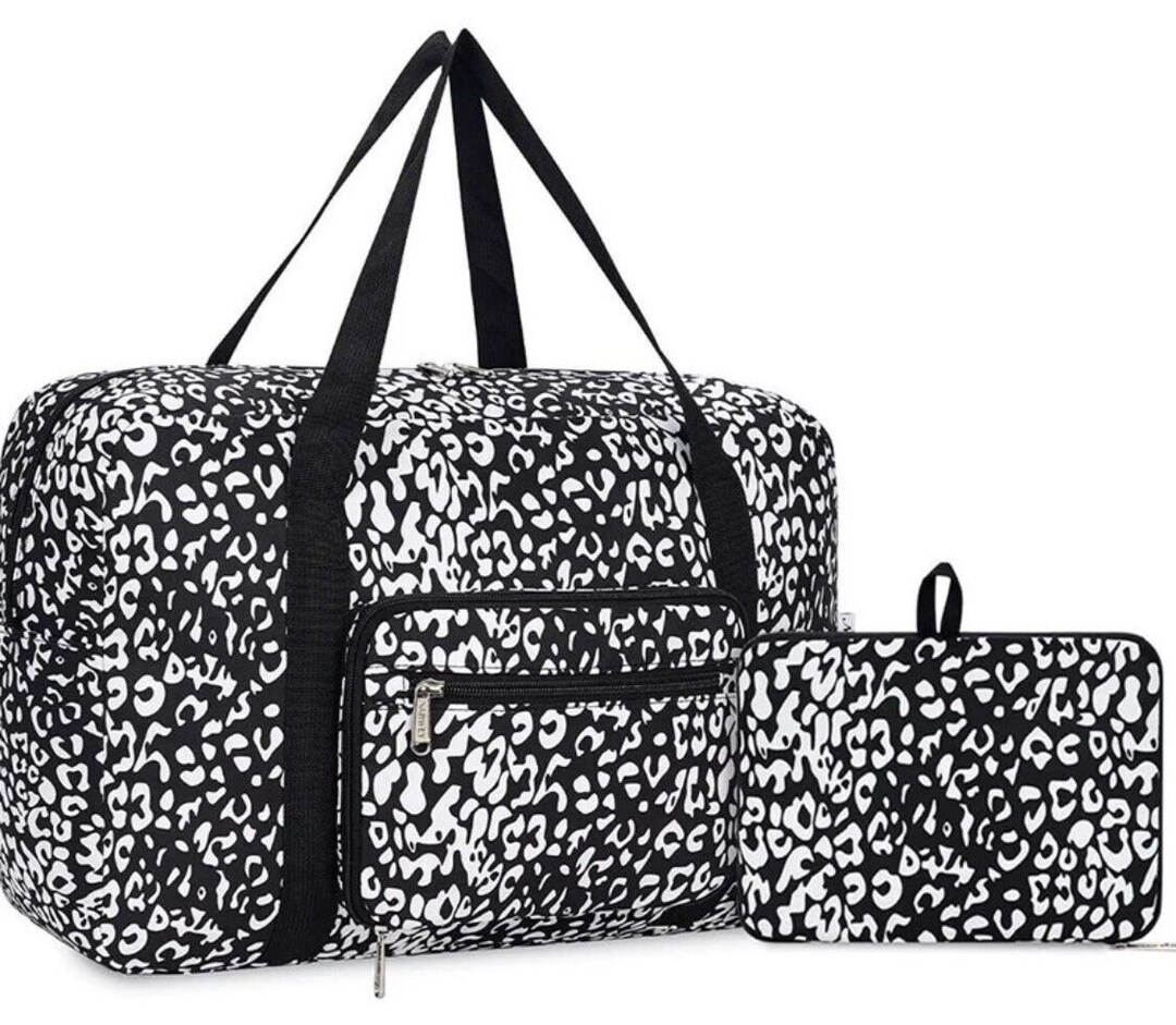 Large Duffle Travel Bag Fits Under Airline Seat, Slides Over Luggage