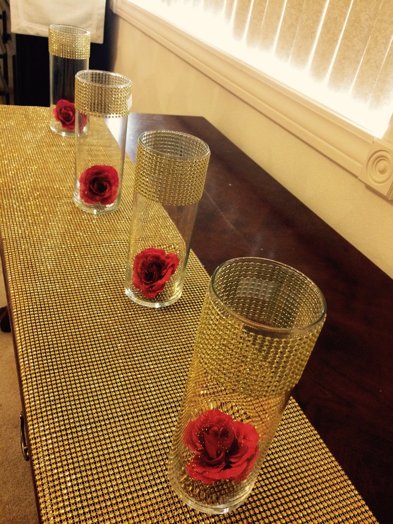 Set Of 12 Cylinder Shaped Vases For 78 Dollars Decorated Etsy