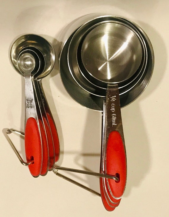 Measuring Spoons: U-Taste 18/8 Stainless Steel Measuring Spoons Set of 9 Piece: 1/16 tsp, 1/8 tsp, 1/4 tsp, 1/3 tsp, 1/2 tsp, 3/4 tsp, 1 tsp, 1/2 Tbsp