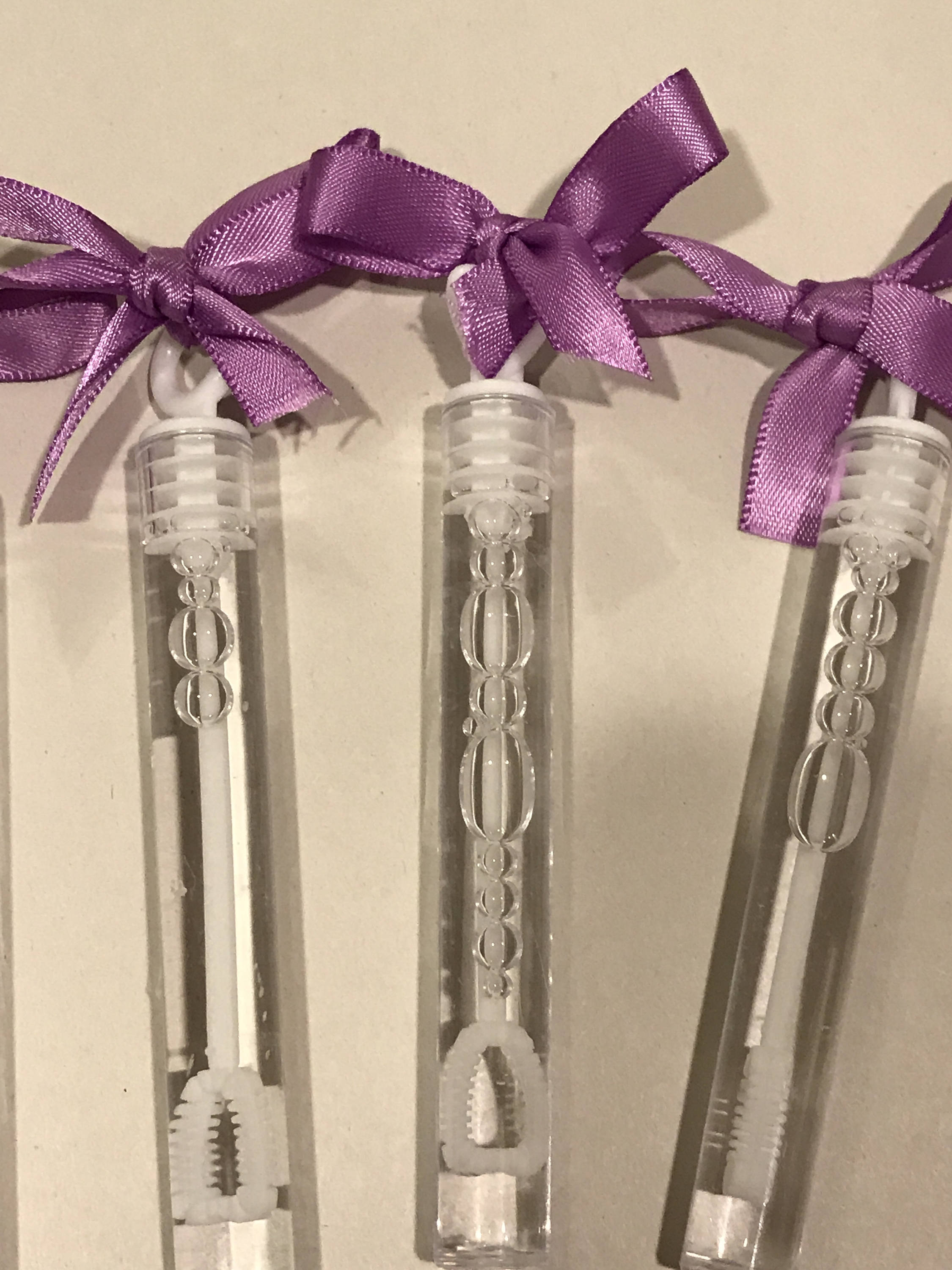 Filled wedding Bubbles wedding favors ribbons tied in bows Etsy