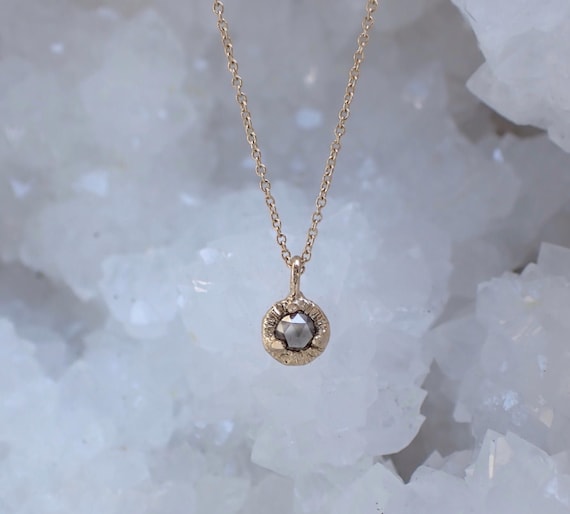 Salt and sale pepper diamond pendant