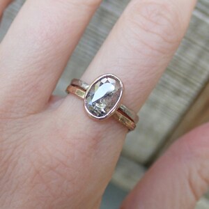 14k Gold Hammered Band, Rustic Hammered, Solid Gold Stacking Ring, 14k ...