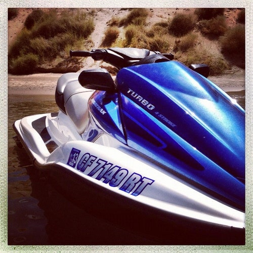 Boat Registration Numbers Stiffie Whip-One Sea Teal 3" Alpha-Numeric Registration Identification Boat Name Decals