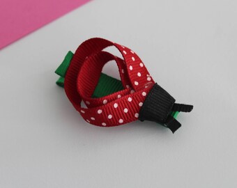Non-slip grip Ladybug clippies, hair accessories, baby, little girl, gift, shower, anniversary, hairstyle, fashion