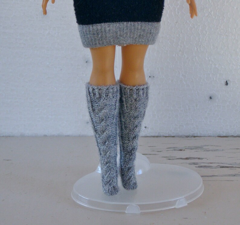 Barbie doll long socks 12 inch knee socks wool tube socks | Etsy