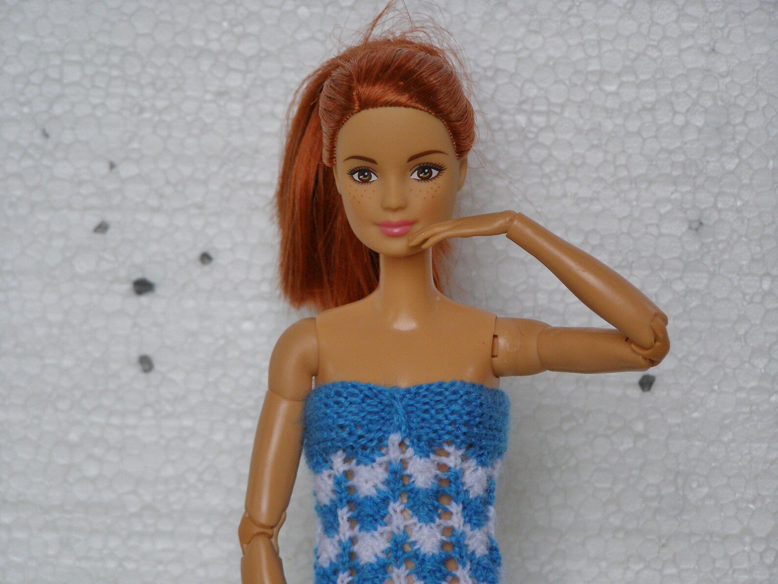Royalty Doll Summer Dress Zig Zag Barbie Dress Fashion Doll Etsy