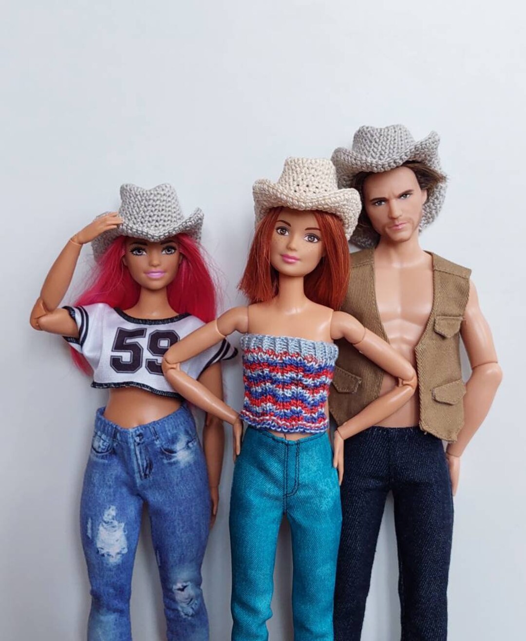 Doll Cowboy Hat, Doll Western Hat, Country Hat Etsy