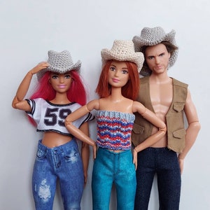 Doll cowboy hat, Doll western hat, Country hat