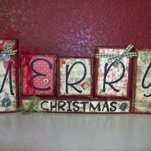 Merry Christmas Blocks