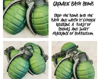 Grenade Bath Bomb Etsy
