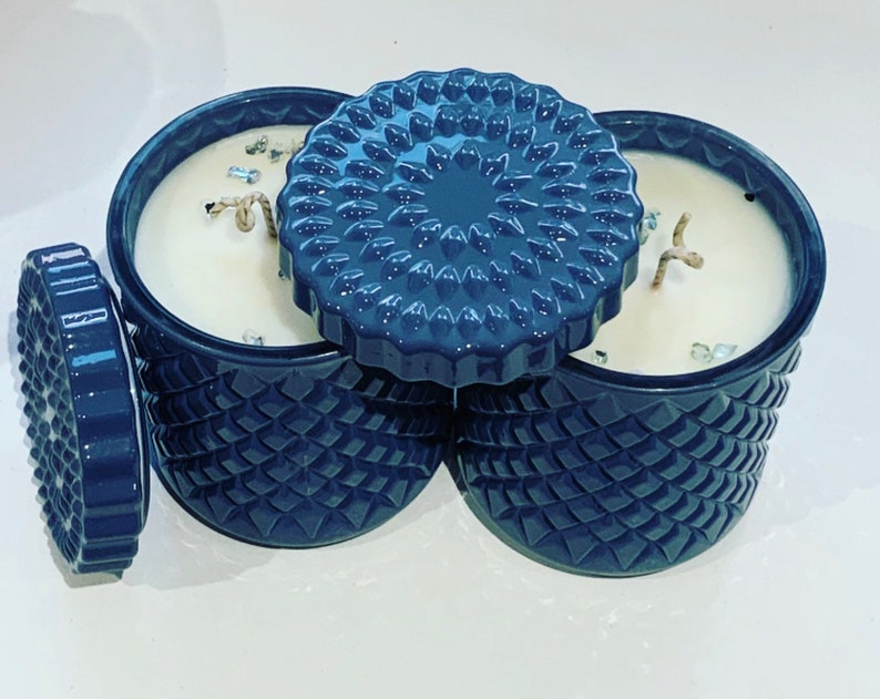 Blueberry /& Vanilla fragranced Candle