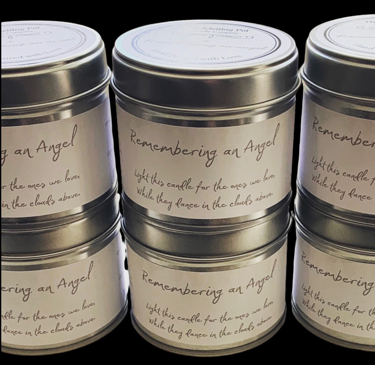 Angel Candle Angel Wings Remembering an Angel Memorial Etsy UK