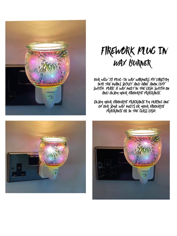 Firework 3D Plug in Wax Burner 