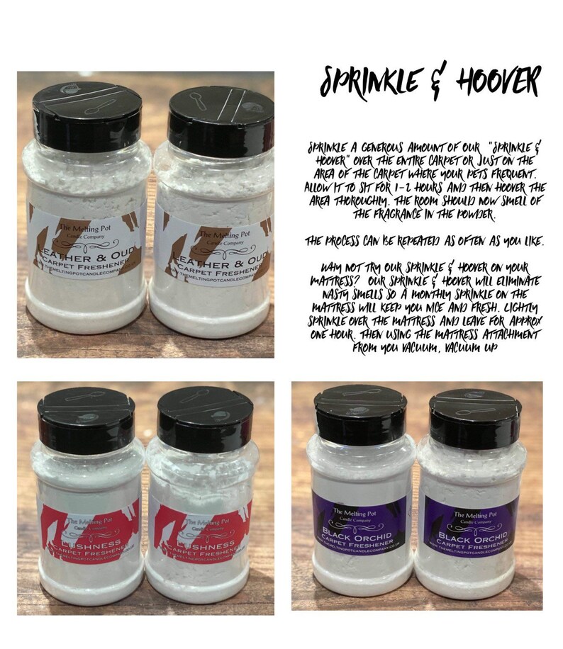 Shake and Vac Carpet Freshener Mattress Freshener Etsy