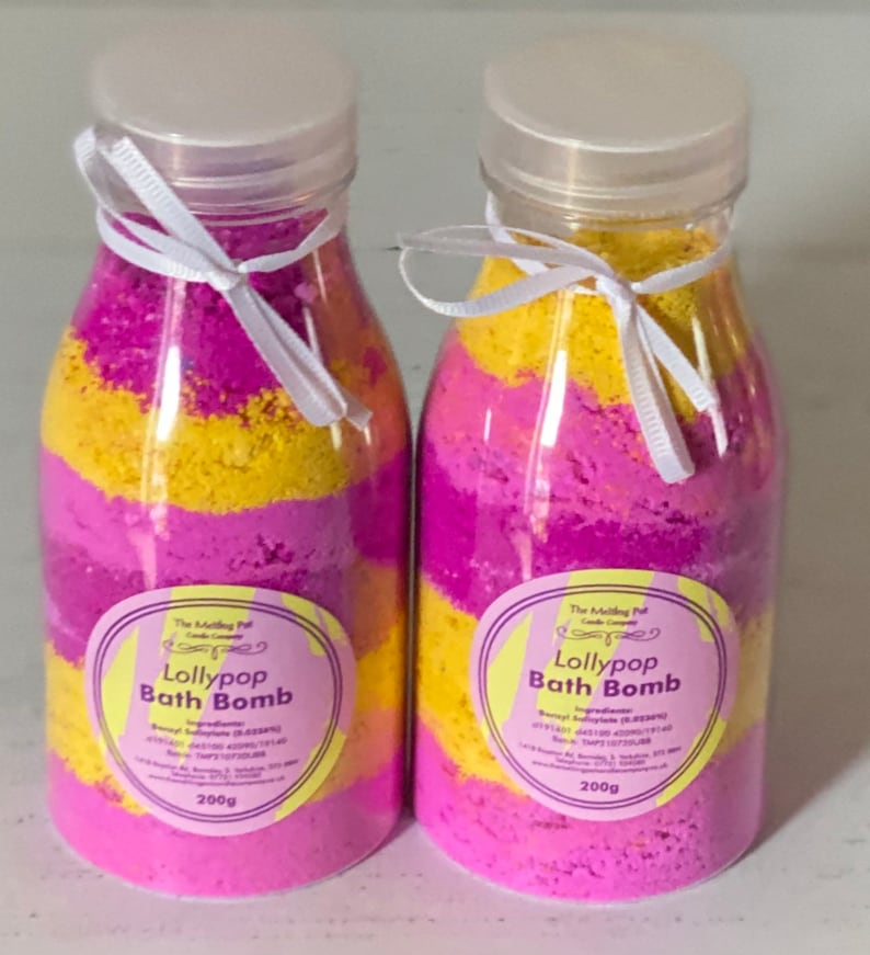 Lollipop Bath Fizzy Bath Dust Etsy