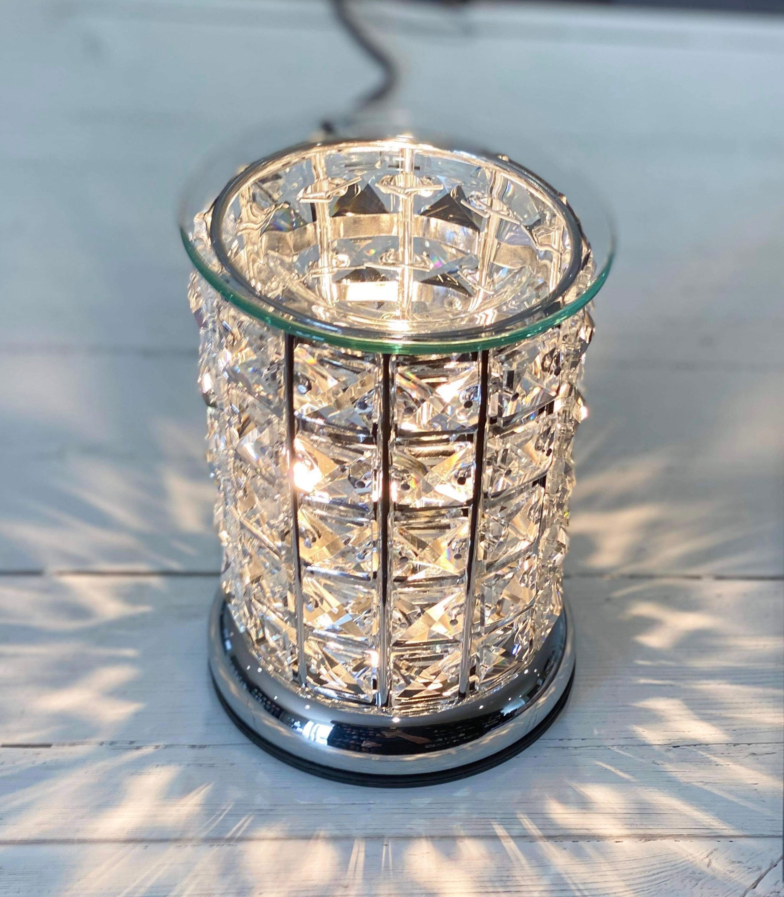 Crystal Wax Burner Touch Lamp Electric Wax Melt Burner Wax Etsy
