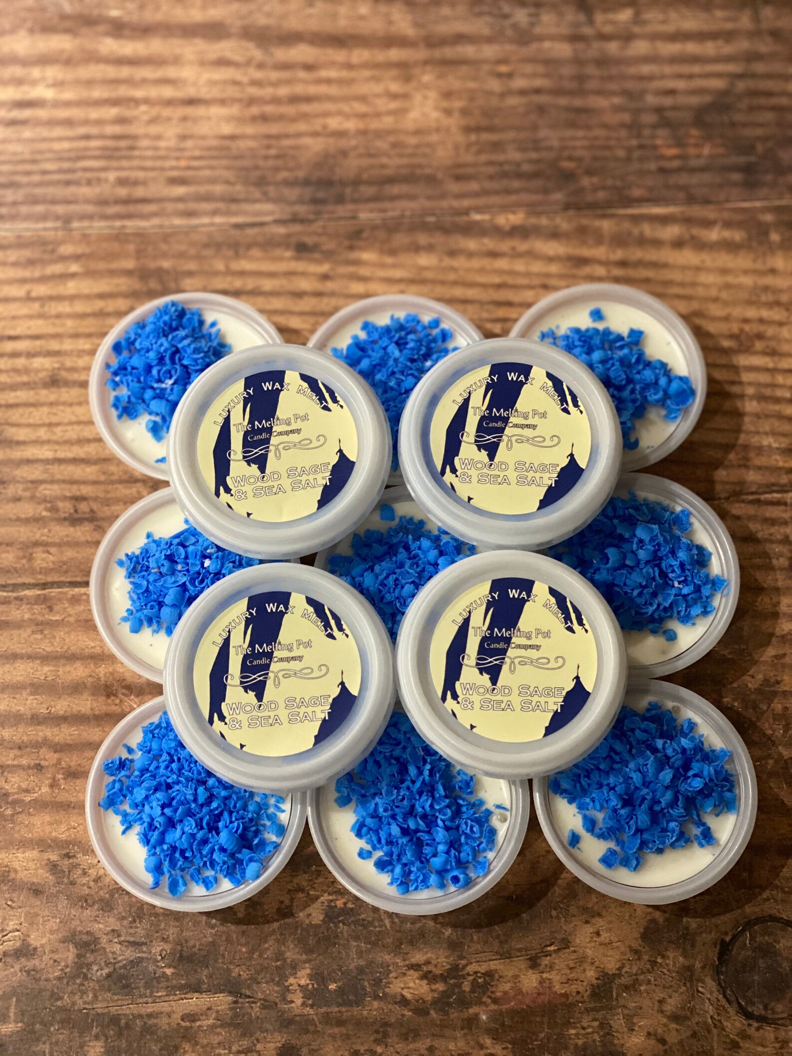 Wood Sage Sea Salt Fragranced Soy Wax Melt 2oz Pot Wax Tart Etsy
