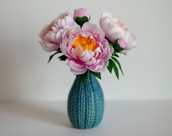 Bridal Home Decor One of a Kind Gifts Custom Crepe Paper Floral Arrangements Faux Flowers Bouquets Wedding Handmade Made to Order