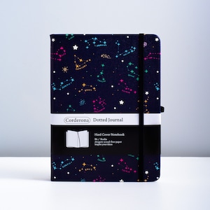 B6 160gsm Bullet Dot Grid Journal Colorful Zodiac Hard Cover Dotted / Lined Notebook