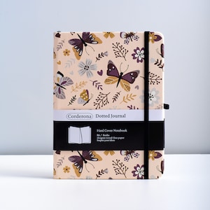 Butterfly B6 Bullet Dot Grid Journal Hard Cover 160gsm Dotted Notebook