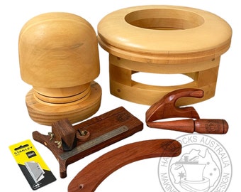 Hat Maker starter kit: Crown Block, Flange Brim, Tools