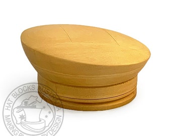 Handmade Maxi Beret Hat Block: 5-Piece Millinery Mould