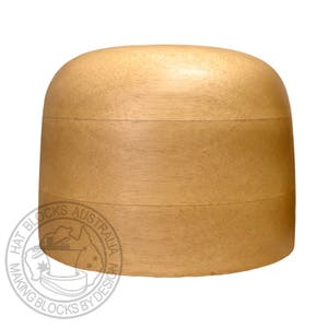 Reproduction &quot;Number 52&quot; Open crown with flat base - Hat block, Hat Making, Hat Mould, Millinery, Hat Blocks Australia
