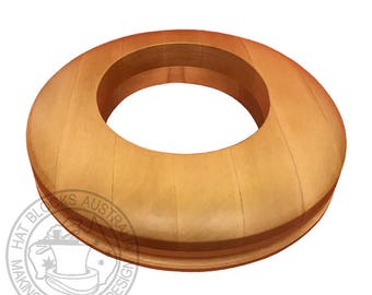 3" Flange Brim Hat Block: Traditional Hat Making, Made in Australia