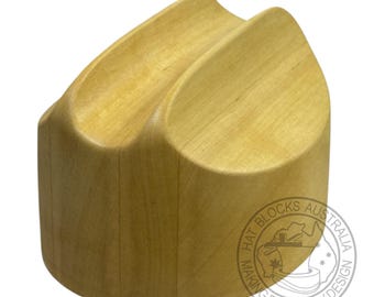 Handmade Cattleman Hat Block - Fedora Crown (5 inch)