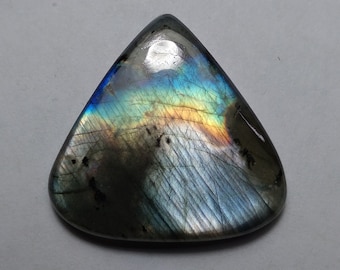 Natural Spectrolite Cabochon, Spectrolite Pear Shape Cabochon, Spectrolite Cab, Multi Purple Labradorite, Wire Wrapping Spectrolite, 26 MM