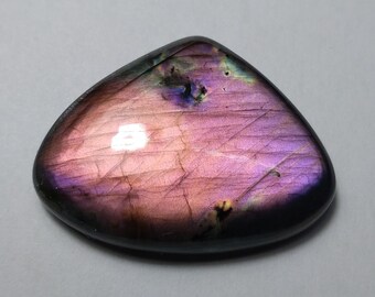 Natural Spectrolite Cabochon, Purple Spectrolite Heart Shape Cabochon, Spectrolite Cab, Purple Labradorite, Wire Wrapping Spectrolite, 30 MM