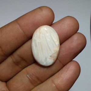 Roze scoleciet cabochon, scoleciet cabochon ovale vorm, scoleciet cabochon, topkwaliteit scoleciet cabine, scoleciet cabine voor draadwikkeling, 30 mm