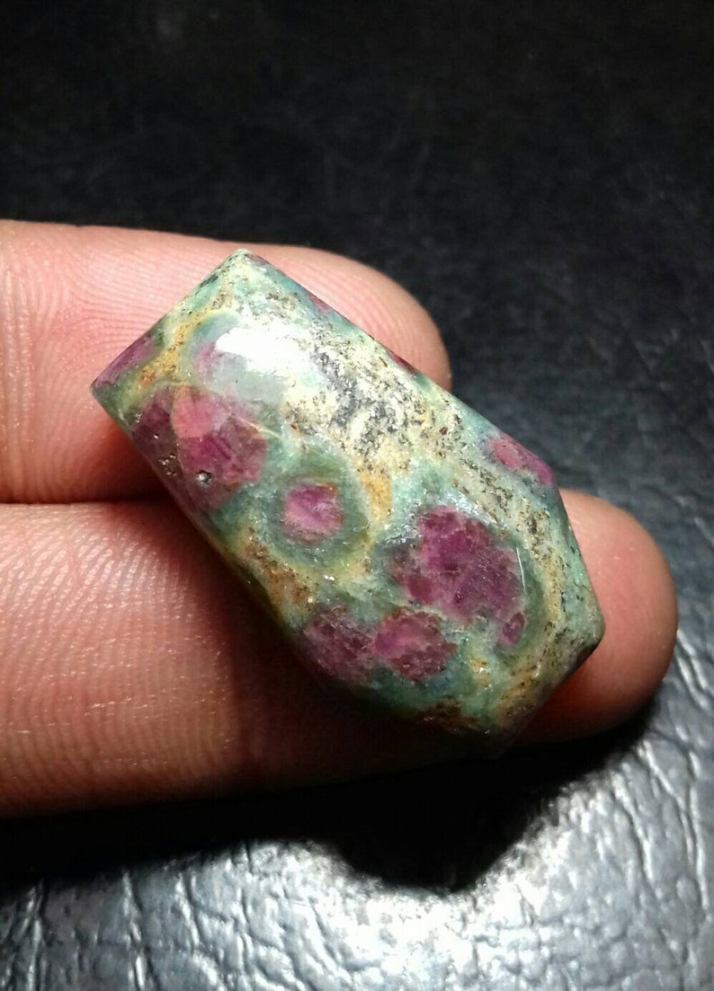 Natural Ruby In Fuchsite Coffin Shape Cabochon