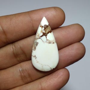 Cabochon Wild Horse, Cabochon Wild Horse a forma di pera, Cabochon Wild Horse turchese, Wild Horse di alta qualità, Cabochon Wild Horse per avvolgimento filo, 40 MM