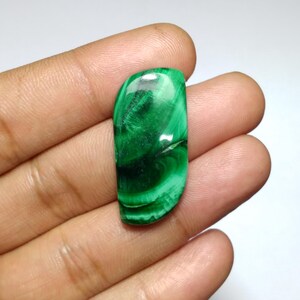 Natuurlijke malachiet cabochon, cabochon malachiet fancy vorm, malachiet cabochon, topkwaliteit malachiet cabochon, malachiet voor draadwikkeling, 35 mm