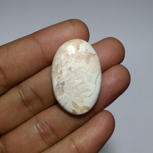Roze scoleciet cabochon, scoleciet cabochon ovale vorm, scoleciet cabochon, topkwaliteit scoleciet cabine, scoleciet cabine voor draadwikkeling, 36 mm