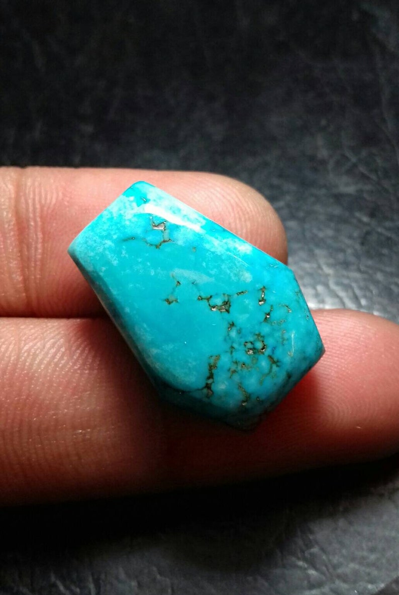 Natural Turquoise Coffin Shape Cabochon