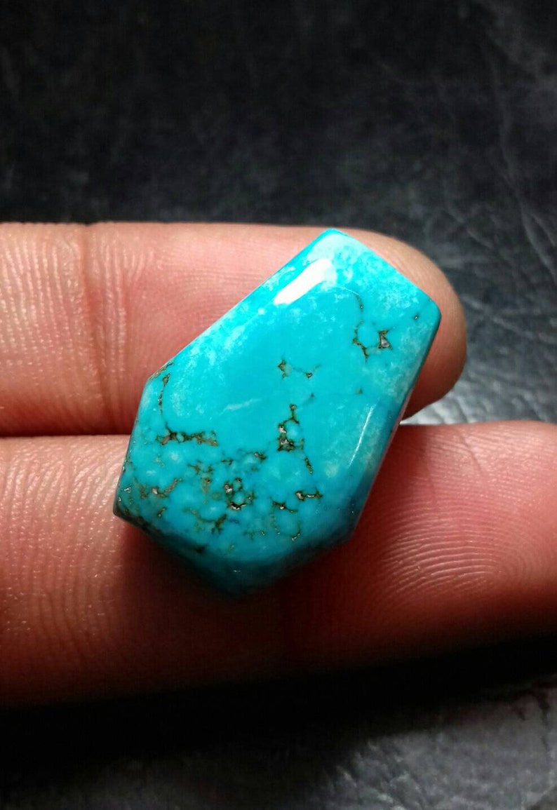 Natural Turquoise Coffin Shape Cabochon