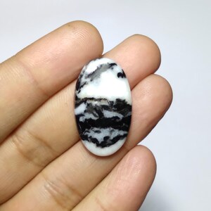 Weißer Büffel Cabochon, Weißer Büffel Oval Form Cabochon, Weißer Büffel Cabochon, hochwertiger Weißer Büffel, Buffalo Cab für Wire Wrapping, 31 MM