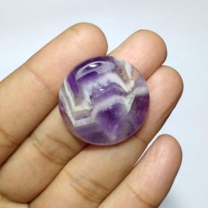 Dream Amethyst cabochon, patroon amethist ronde vorm cabochon, amethist cabine, topkwaliteit amethist, amethist cabine voor draadwikkeling, 30 mm