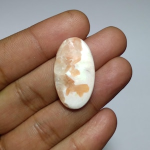 Roze scoleciet cabochon, ovale scoleciet cabochon, scoleciet cabochon, topkwaliteit scoleciet cabine, scoleciet cabine voor draadwikkeling, 32 mm