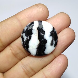 Weißer Büffel Cabochon, Weißer Büffel Runde Form Cabochon, Weißer Büffel Cabochon, Hochwertiger Weißer Büffel, Buffalo Cab Für Wire Wrapping, 29 MM