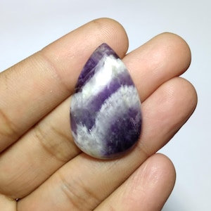 Traum Amethyst Cabochon, Muster Amethyst Birnenform Cabochon, Amethyst Cab, Top Qualität Amethyst Cab, Amethyst Cab für Wire Wrapping, 35 MM