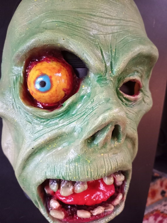 Green Shock Monster Half Mask - Etsy