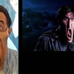 Army of Darkness Long-Faced Ash Mask