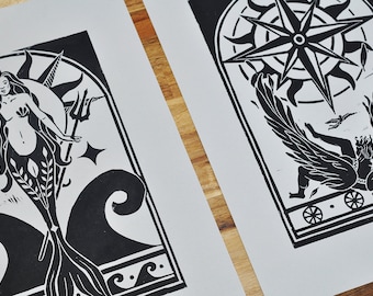Icarus and Mermaid Set